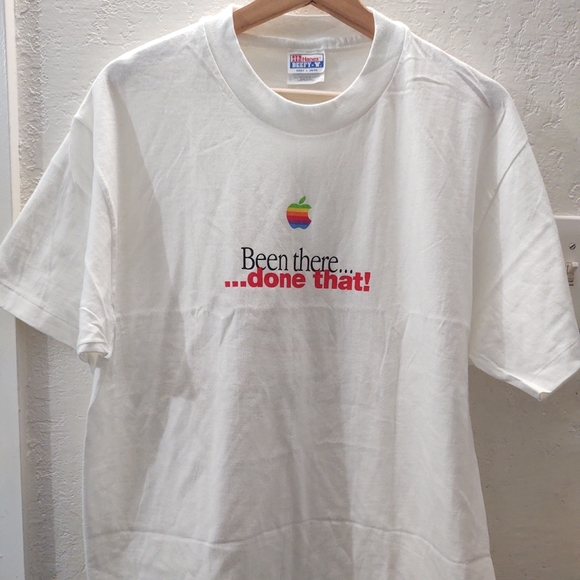 VINTAGE Apple Macintosh Been There Done That 1995 Single Stitch T-shirtM I USA